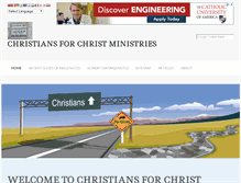 Tablet Screenshot of christiansforchrist.org